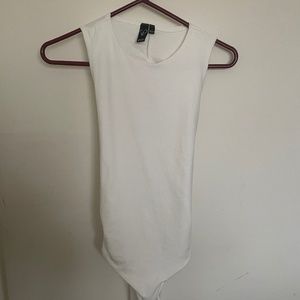 White Body Shirt with Bow